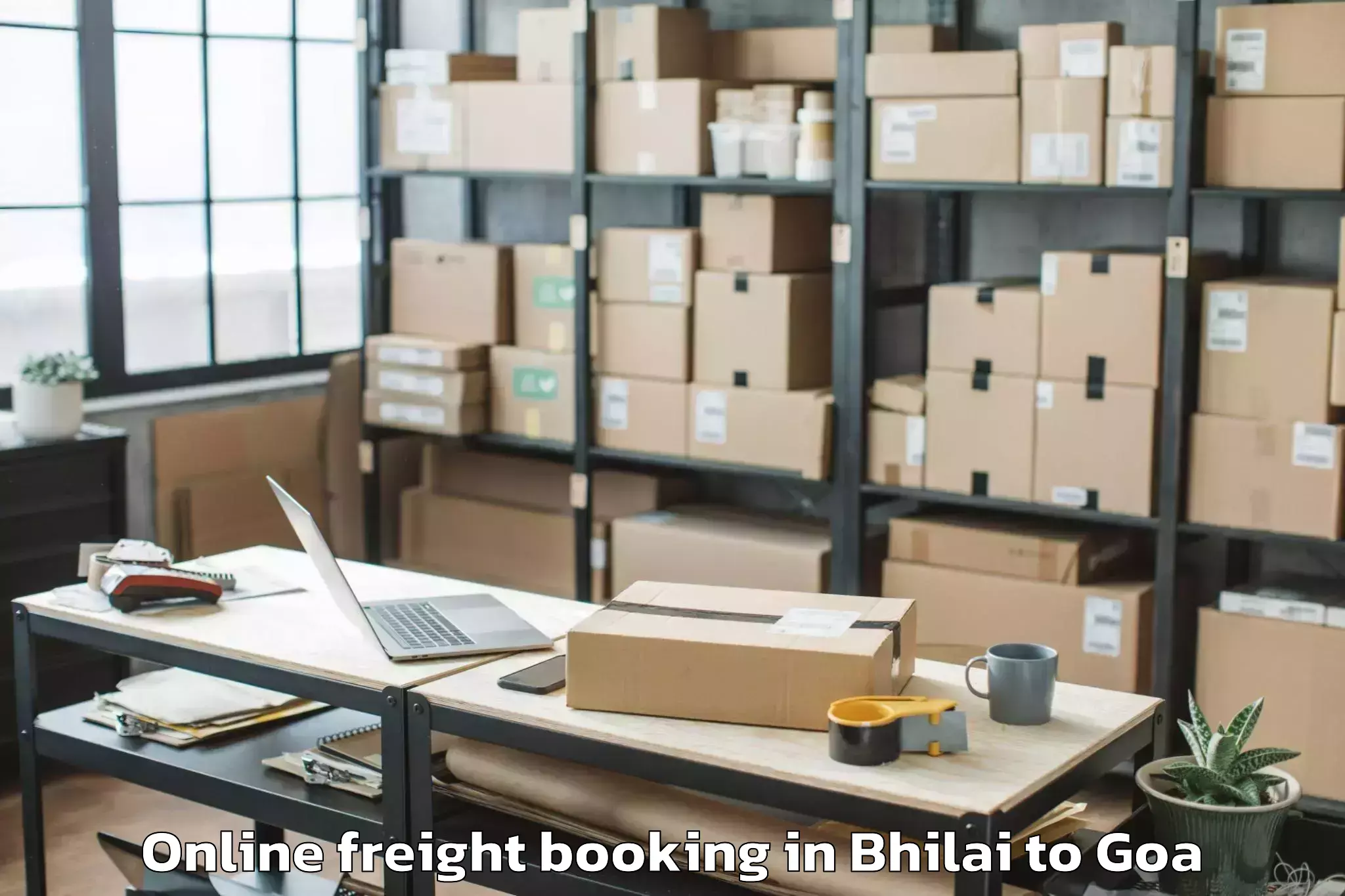 Quality Bhilai to Candolim Online Freight Booking